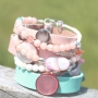 Diese Sommer Armb&auml;nder aus Cuoio und Sommer Perlen sind absolut In!