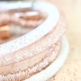 Mach hippen Schmuck aus trendy Band mit einem Metallic Look!