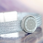 Wow! Mach diese stilvollen Armb&auml;nder aus DQ Metall mit DQ Metall Netz Kordel