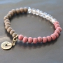 Faszinierender Schmuck mit Cuoio, Holz Perlen, Facettperlen und Perlen aus Acryl
