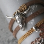 Faszinierender Schmuck mit unseren sch&ouml;nenDQ Leder B&uuml;ffelkopf Anh&auml;nger in einer neuen kleinen Gr&ouml;sse!
