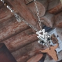 Faszinierender Schmuck mit unseren sch&ouml;nenDQ Leder B&uuml;ffelkopf Anh&auml;nger in einer neuen kleinen Gr&ouml;sse!