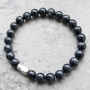 Mach super Winter Schmuck f&uuml;r M&auml;nner mit u.a. Naturstein Perlen, DQ Metall und Leder.