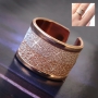 Schmuck Set im Ethno Look aus Metall DQ gemacht in rosegold & Macram&eacute; Band!