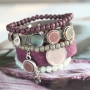 Trendy Armb&auml;nder + Ketten aus Polaris Elements Mandala Cabochon!