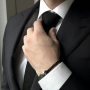 Mach super Winter Schmuck f&uuml;r M&auml;nner mit u.a. Naturstein Perlen, DQ Metall und Leder.