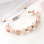 Faszinierendes Schmuck Set in Pastel Farben f&uuml;r einen frischen neuen Look mit unseren Glasperlen Transparent meliert