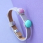 Sch&ouml;ne Armb&auml;nder f&uuml;r die Kleinen von Cuoio mit fr&ouml;hlichen Cabochons von Polaris Elements