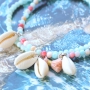 Machen Sie Ihren Beach Look komplett mit sch&ouml;nen handgemachtem Schmuck aus herrlichen Muschelperlen in grellen Farben!