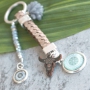 Mach auffallende Schl&uuml;sslanh&auml;nger mit DQ Leder in verschiedenen Prints und unseren herrlichen Cabochon Basic mit Mandala Design.