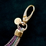 Shiny Schmuck aus Imitat Wildleder mit Strass, Swarovski und DQ Metall