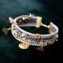 Shiny Schmuck aus Imitat Wildleder mit Strass, Swarovski und DQ Metall