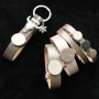 Schmuck und Schl&uuml;sselanh&auml;nger mit Cabochons aus DQ Leder