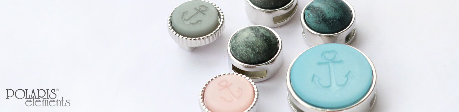 Cuoio Fassungen / Schieber f&uuml;r 15 mm Leder und 20 mm Cabochon